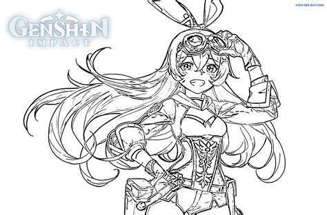Coloriage Genshin Impact - Coloriages sur Wonder Day