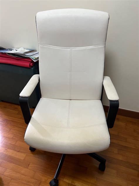 ikea office chair  white furniture home living furniture chairs
