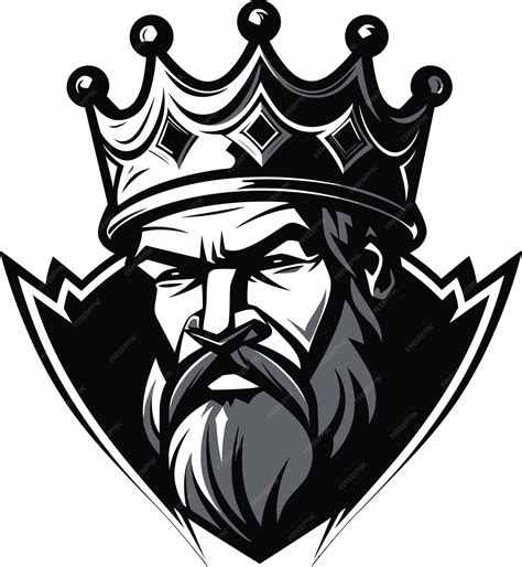 Premium Vector | Imposing dignity monochrome vector depiction of