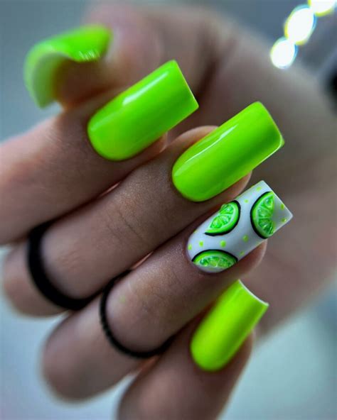 66+ Best Lime Green Nail Design Ideas [2025]