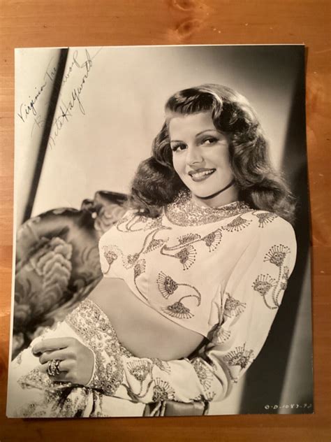 RITA HAYWORTH Original Signed Autographed Gilda 1940s photo w/snipe on
