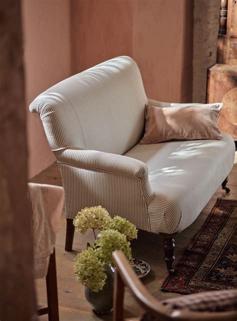 Finley Sofa, Heritage Mole Stripe | Rowen & Wren
