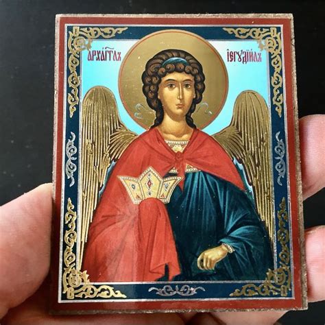 Archangel Jehudiel | Gold and Silver Foiled Mounted on Wood - Inspire ...