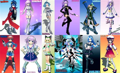 Hyperdimension Neptunia Characters by Bahlinka on DeviantArt