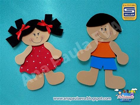 Moldes De Meninos E Meninas Para Imprimir - Moldes de Menino e Menina para imprimir - SÓ ESCOLA