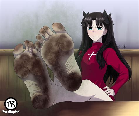 Rin Tohsaka Dirty/Stinky Feet [Fate Series] by TercRaptor on DeviantArt