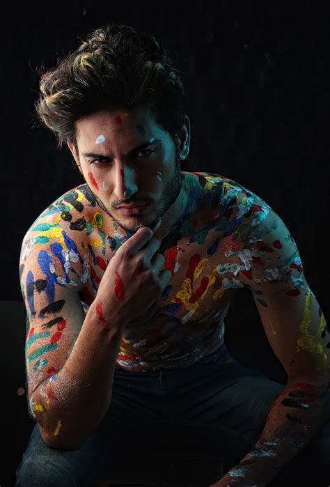 Free Images : paint, male, pakistan, islamabad, shoots, shirtless, nude