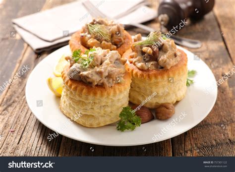 vol au vents puff pastry images stock  vectors