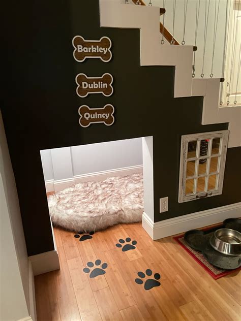 Indoor Dog House Under Stairs