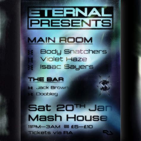Eternal // Body Snatchers + Violet Haze + more at The Mash House, Edinburgh