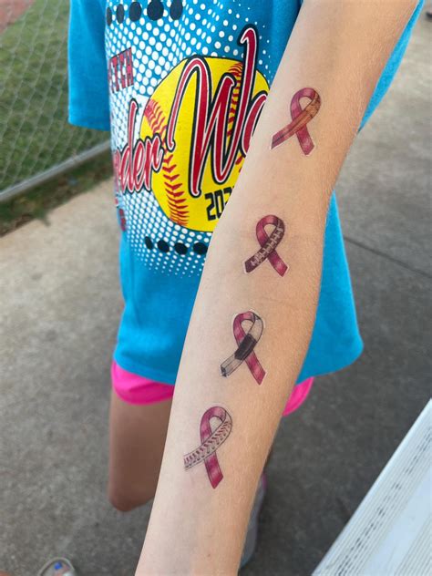 Cancer Ribbon Tattoos