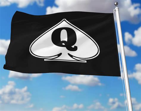 QUEEN of SPADES FLAG, Qos Flag, Queen of Spades Banner, Qos Banner - Etsy