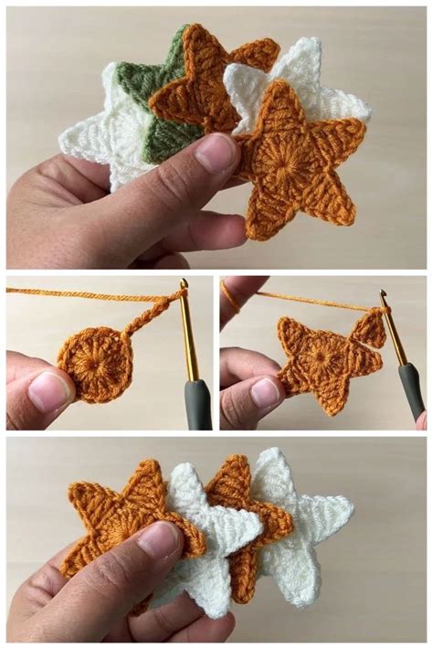 Easy Crochet Star Ornament - Crochet Kingdom | Crochet star patterns ...