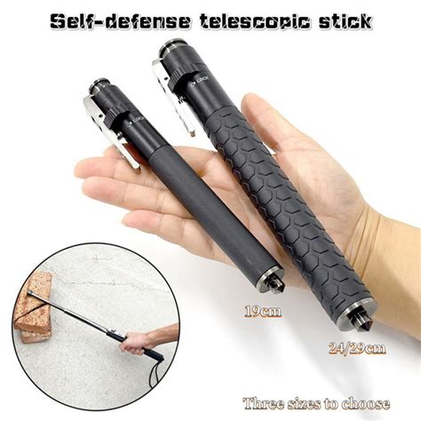 Heavy Spring Rod Self-defense Telescopic Rod All Steel Quenched Three ...