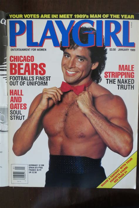 PLAYGIRL MAGAZINE January 1989 -- Man of the Year, the Chicago Bears