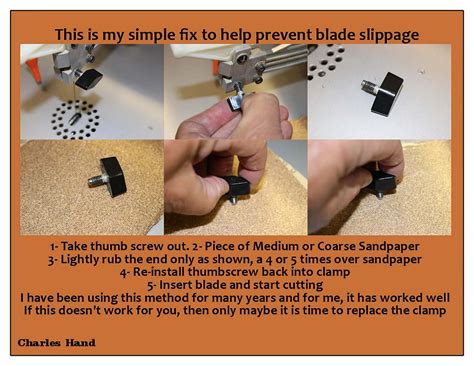 Blade Slippage Prevention | QTE North America, Inc. | QTE North America