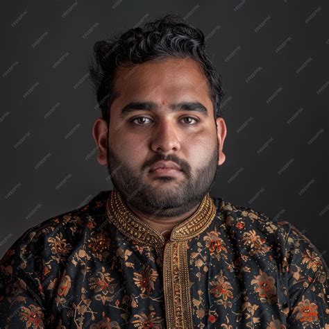 Premium Photo | A hadsome fair and chubby young indian man wearing