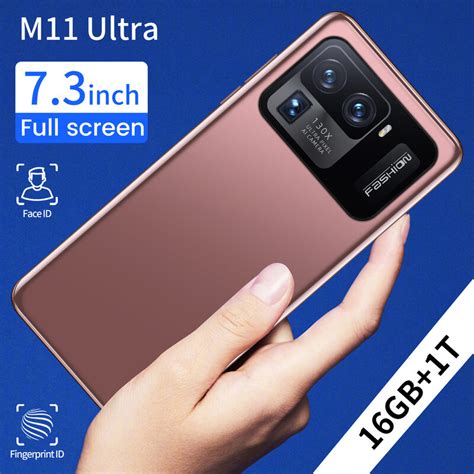 Versão global smartphone m11 ultra 16gb 1tb snapdragon 888 7.3 Polegada ...