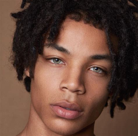 Perfect Ebony | Black hair green eyes, Guys with black hair, Blonde