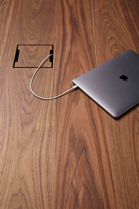 TOLA Wooden meeting table with cable management By Ofifran | design