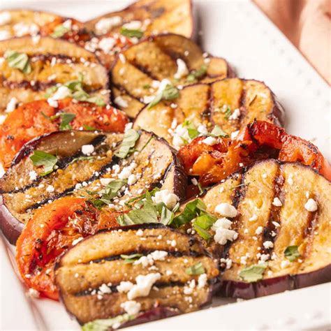 marinated grilled eggplant