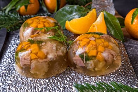 Galart - Polish Winter Meat Jelly Stock Image - Image of cold, dill ...