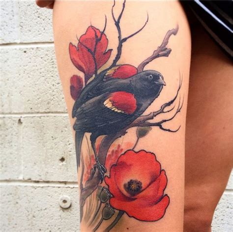 Red-Winged Blackbird, Corey Bernhardt, Reclamare Tattoo and Gallery ...