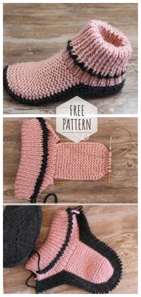 Knitted slippers the best gift