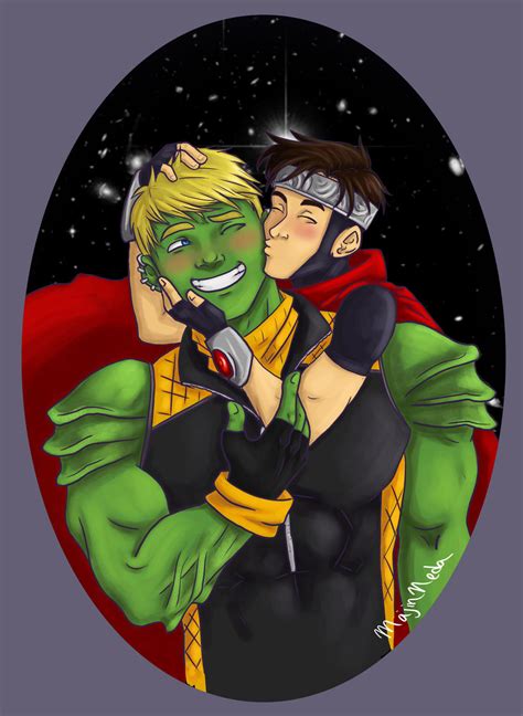 Wiccan and Hulkling by MajinNeda on DeviantArt