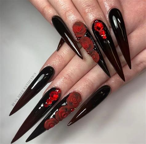 nails design pretty goth nail art gothic nails goth nails