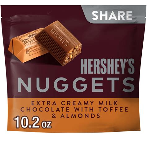 Hersheys Nuggets Milk Chocolate, Toffee And Almonds Candy Share Pack