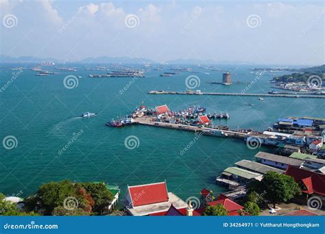 Port Ship Lsland Koh Sichang Stock Image - Image of thailand, ship ...