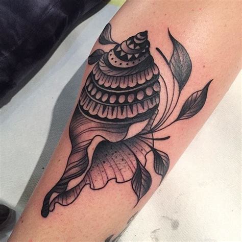 Conch Shell Tattoo Designs