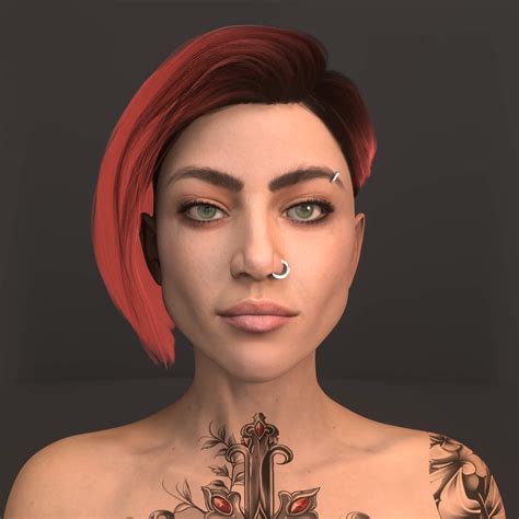 Porno Star 18 for Genesis 9 3D Render, Digital Art by intenzo