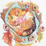 Dormouse hibernating Painting,original watercol... - Folksy