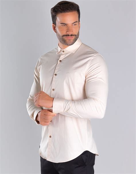 Camisa Social Masculina Algodão Egípcio - Camisa Social Masculina Manga Longa Algodão Egípcio Slim Fit Conforto ...