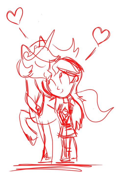 Celestia's Beloved Daughter (Sketch) by NewportMuse on DeviantArt
