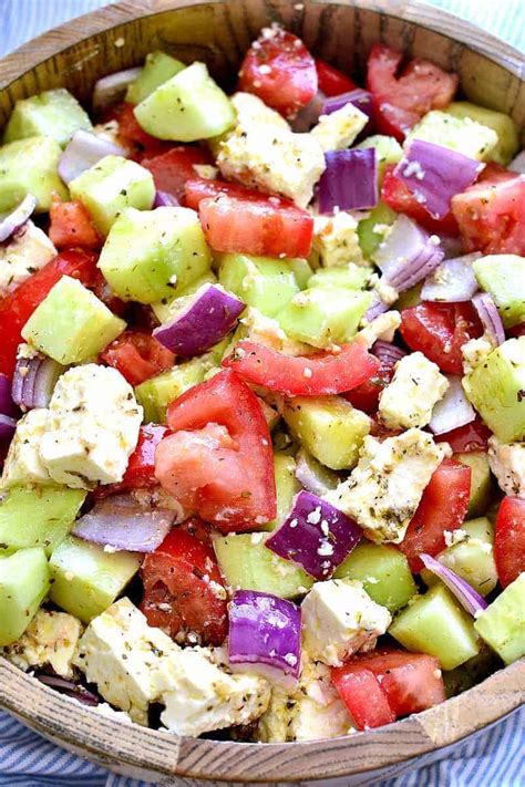 Tomato Cucumber Feta Salad | Recipe Cart