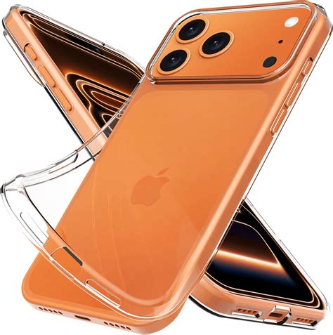Silicone Clear for Apple iPhone 17 Pro Max Case. Soft Slim-Fit