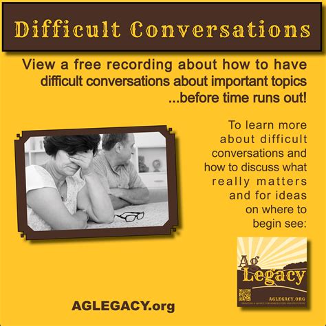 Difficult Conversations