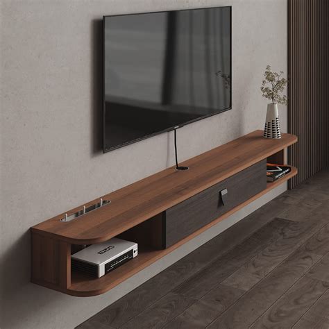 pmnianhua floating tv shelf  wall mounted tv stand floating tv