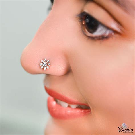 Nosepin Design | Nose earrings, Nose jewelry, Gold earrings models