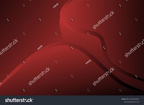 Illustration Abstract Red Wave Background Stock Illustration 2190397921 ...