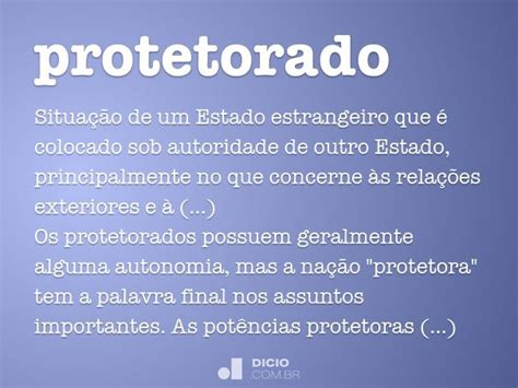O Que É Um Protetorado
