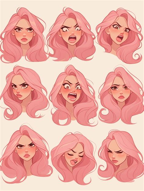 cartoon character facial expression drawings artofit