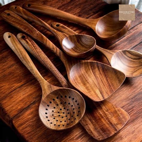Wooden Kitchen Utensils - Etsy