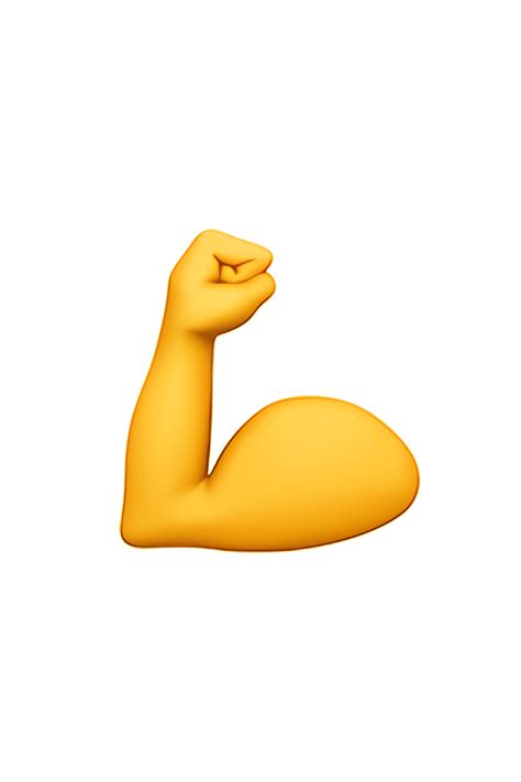 💪 Flexed Biceps Emoji | Brazos fuertes, Emojis de iphone, Emojis