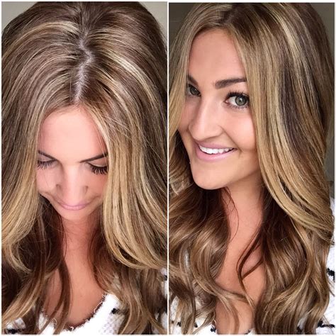 baby highlights  light brown hair baby lights  stylist shanae