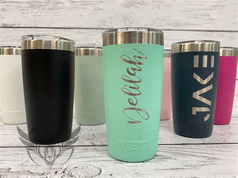 Personalized 10 oz YETI tumbler Custom Yeti Rambler Laser | Etsy