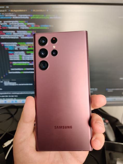 Got my s22 Ultra(Burgundy) : r/GalaxyS22